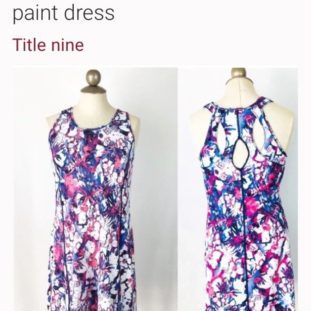 Title Nine Colorful Dress L
